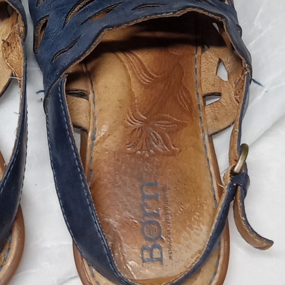 Born blue leather women's sandals size 6 - Picture 4 of 12